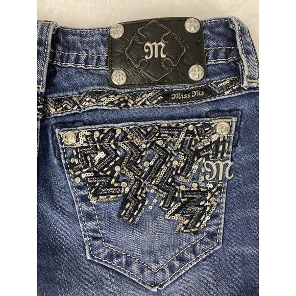 Miss Me Signature Skinny Jeans Women's Medium Wash Blue Size 26 - Picture 12 of 16